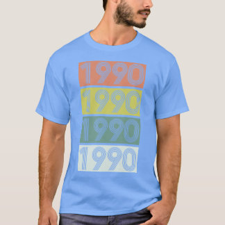 T-shirt Anniversaire 1990 Rétro