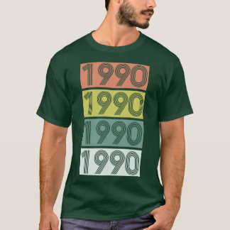 T-shirt Anniversaire 1990 Vintage