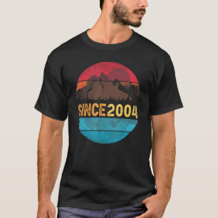 T-shirt Anniversaire 2004 rétro et vintage conçu