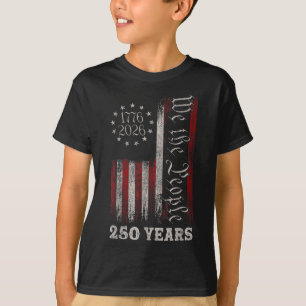T-shirt Anniversaire 250 ans d'Amérique Drapeau américain