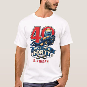 T-shirt Anniversaire 40 ans plongée