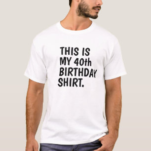 T-SHIRT ANNIVERSAIRE 40 ANS SUR MESURE