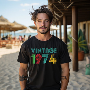 T-shirt Anniversaire 50 ans Vintage Vintage 1974 50 ans