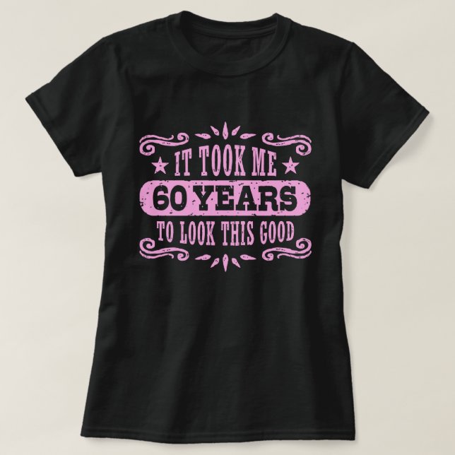 T-shirt Anniversaire 60 ans (Design devant)