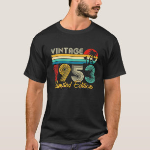 T-shirt Anniversaire 69 ans Vintage 1953 Limited Edition 6