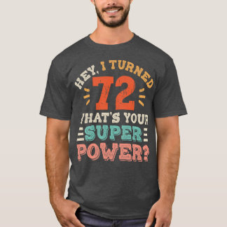 T-shirt Anniversaire 72 ans