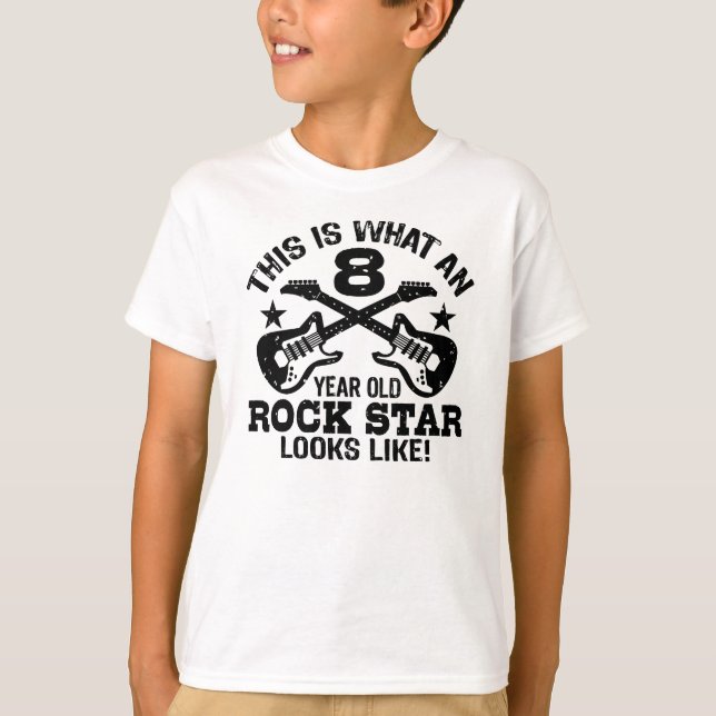 T-shirt Anniversaire 8 ans (Devant)