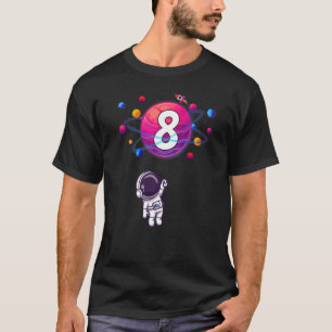 T-shirt Anniversaire 8 Ans 8ème Anniversaire Garçon Astron