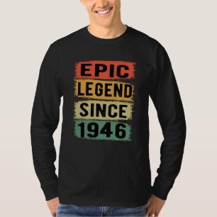 T-shirt anniversaire âgé de 79 ans 1946 Légende épique 79e