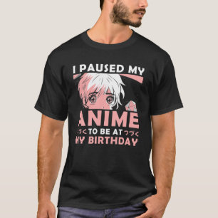 T-shirt Anniversaire Anime Merch Kawaii Anime Anniversaire