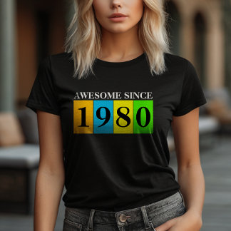 T-shirt Anniversaire Awesome Drôle