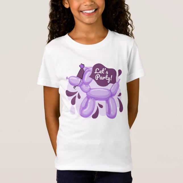 T-Shirt Anniversaire Ballotte Chien mignonne fête (Devant)