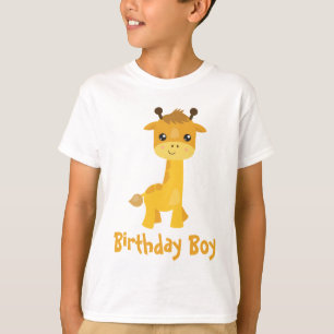 T-shirt Anniversaire Boy Giraffe