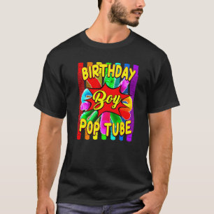 T-shirt Anniversaire Boy Pop Tube Thème Anniversaire