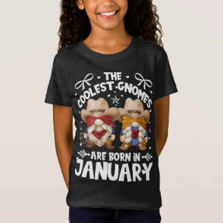 T-Shirt Anniversaire Cowboy Gnomes Pour Les Filles Qui Son