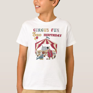 T-shirt Anniversaire d'amusement de cirque 3ème