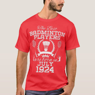 T-shirt Anniversaire de 100 ans en juillet 1924 Meilleur B