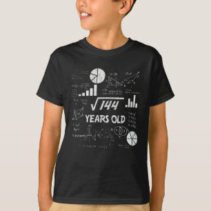 T-shirt anniversaire de 12 ans Geeky Math 12e anniversaire