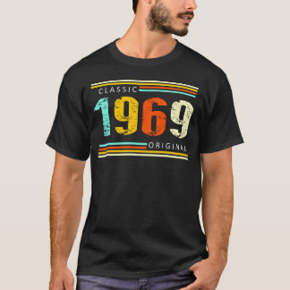 T-shirt Anniversaire De 1969 Original 55E