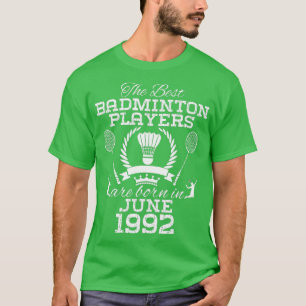 T-shirt Anniversaire de 32 ans en juin 1992 Meilleur Badmi
