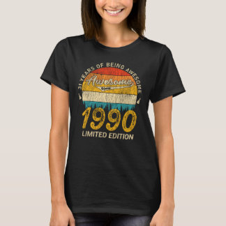 T-shirt anniversaire de 35 ans 1990 Légende 35e anniversai