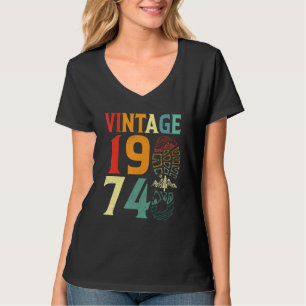 T-shirt Anniversaire de 48 ans en 1974 Camping Randonnée B