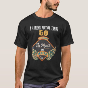 T-shirt Anniversaire de 50 ans rétro Septembre 1971 Bir Vi