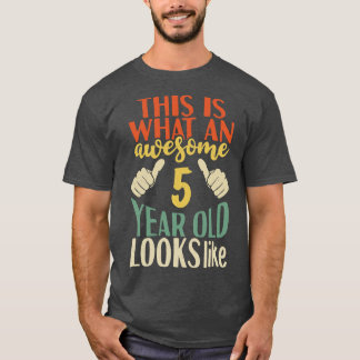 T-shirt anniversaire de 5 ans
