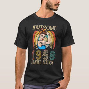 T-shirt Anniversaire De 64 Ans Pour Les Femmes Étonnant De