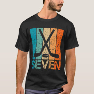 T-shirt Anniversaire de 7 ans de hockey Enfant de 7 ans 7