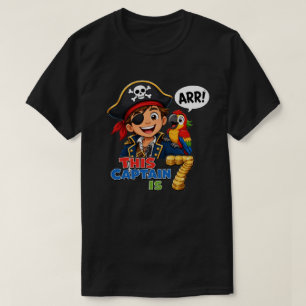 T-shirt Anniversaire de 7 ans du capitaine pirate garçon t