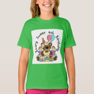 T-shirt Anniversaire de bonbon à Beary 4ème