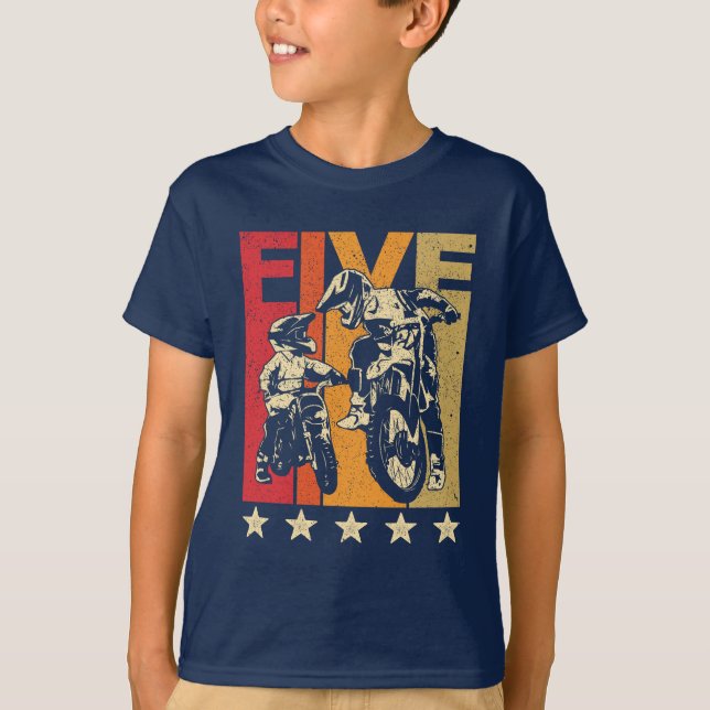 T-shirt Anniversaire de cinq ans Enfant de 5 ans - 5e anni (Devant)