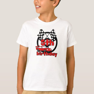 T-shirt Anniversaire de courses d'automobiles 5ème
