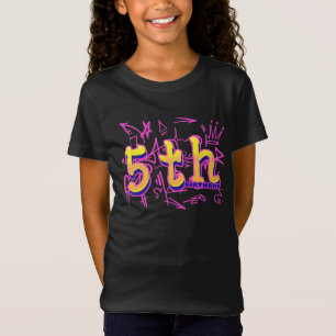 T-Shirt anniversaire de enfant du 5e anniversaire