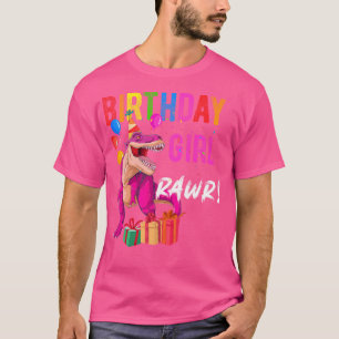 T-shirt Anniversaire de enfant fille Dinosaur Shirt-Rex Ra