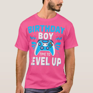 T-shirt Anniversaire de enfant Garçon temps de niveau vers
