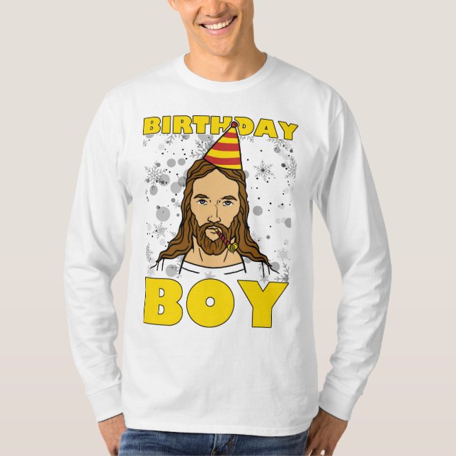 T-shirt Anniversaire de Jésus de garçon d'anniversaire de (Devant)