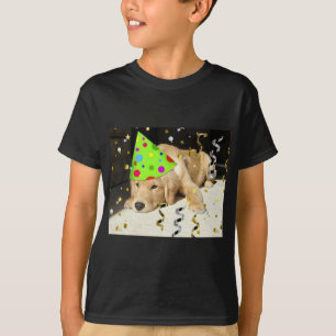 T-shirt Anniversaire de la fête Animal Golden Retriever