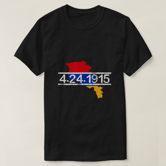 T-shirt Anniversaire de la Fierté arménienne pour le génoc (Design devant)