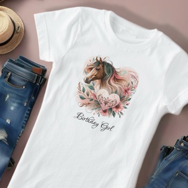 T-shirt Anniversaire de la fille du cheval (Enjoy this beautiful design!)