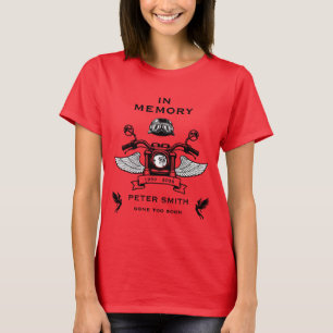 T-shirt Anniversaire de la mort d'un motard en mémoire
