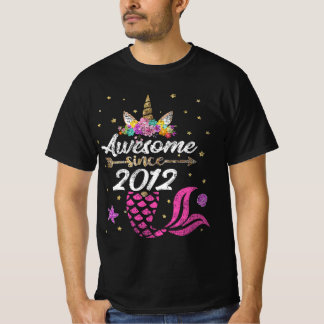 T-shirt Anniversaire de la Sirène Unicorne - stupéfiant de