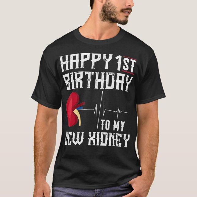 T-shirt Anniversaire de la transplantation rénale 1er anni (Devant)