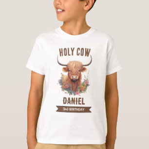 T-shirt Anniversaire de la vache Highland