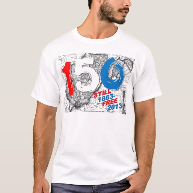 T-shirt Anniversaire de la Virginie Occidentale 150th (Devant)