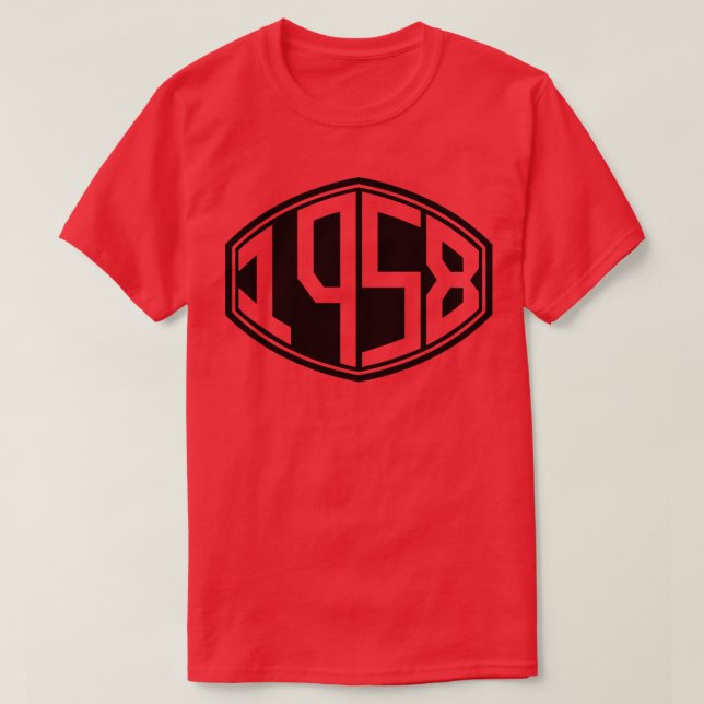 T-shirt Anniversaire de l'Hipster rétro 1958 (Design devant)