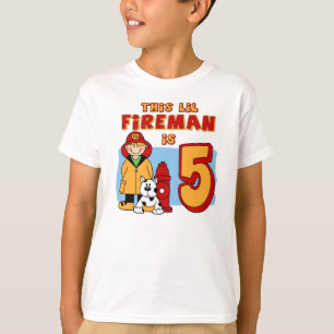 T-shirt Anniversaire de pompier de Lil 5ème