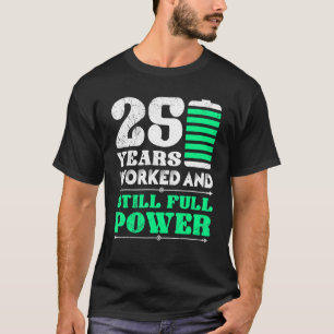 T-shirt Anniversaire De Service 25 Années De Travail Collè