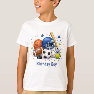 T-shirt Anniversaire de sport pour garçons